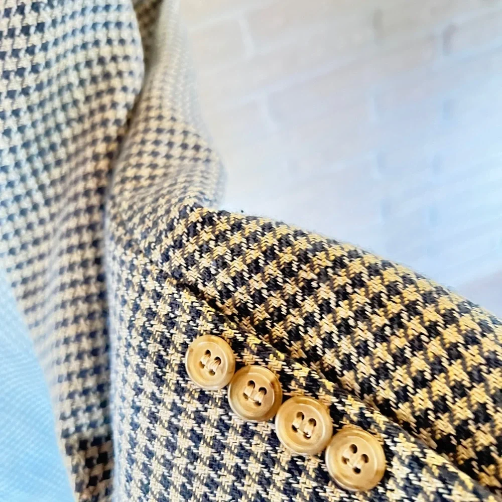 Blue and Silver Sport Coat with Wide Lapels and Classic Fit☑️VEN32